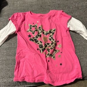Jumping Beans Pink & Leopard Print Long Sleeve